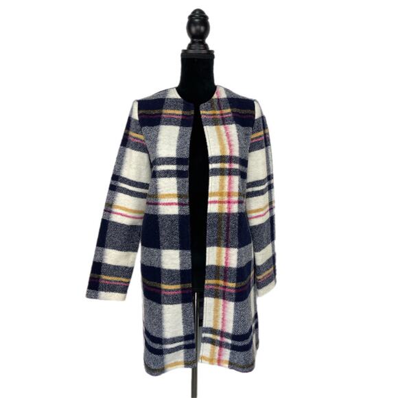 Rachel Zoe Wool Blend Open Front Long Jacket - Women's Size XS - Picture 1 of 6